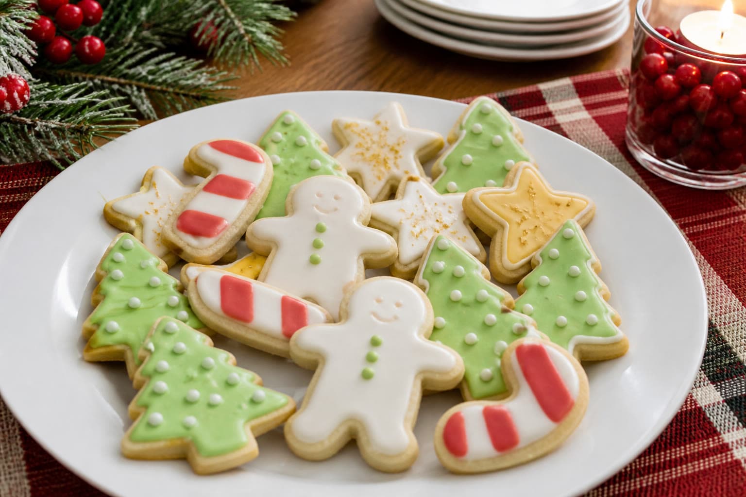 Decorated gluten-free cut-out sugar cookies